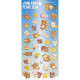 Japan San-X Rilakkuma Bear Seal Sticker - Pearl Bubble Stars Night