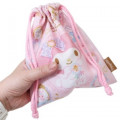 Japan Sanrio Drawstring Bag - My Melody Light Pink - 3