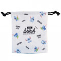 Japan Disney Drawstring Bag - Stitch White - 1