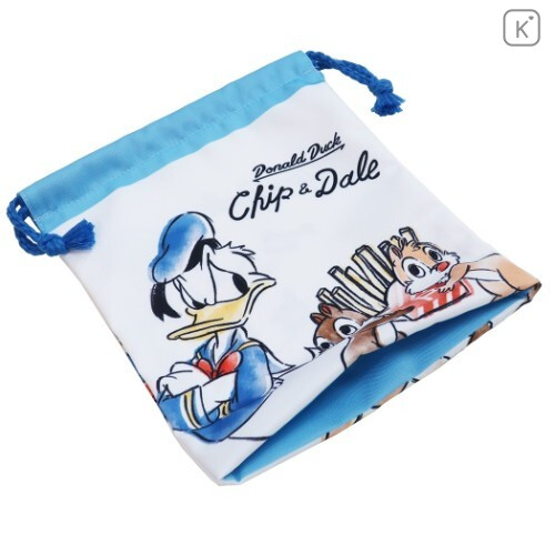 Japan Disney Drawstring Bag - Donald Duck & Chip & Dale - 2
