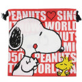 Japan Snoopy Drawstring Bag - Red - 1