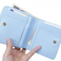 Japan Disney Folded Wallet - Chip & Dale Sky Blue - 3