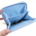 Japan Disney Folded Wallet - Chip & Dale Sky Blue - 4