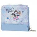 Japan Disney Folded Wallet - Chip & Dale Sky Blue - 2