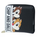 Japan Disney Folded Wallet - Chip & Dale Black - 1