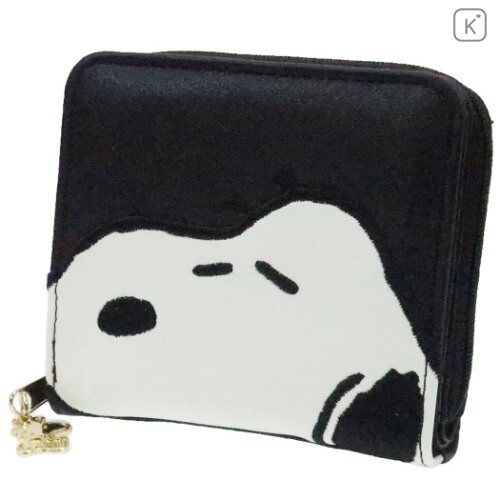 Japan Snoopy Folded Wallet - Black - 1