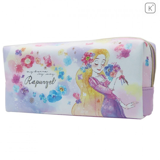 Japan Disney Twin Pen Case Pouch - Princess Rapunzel - 1