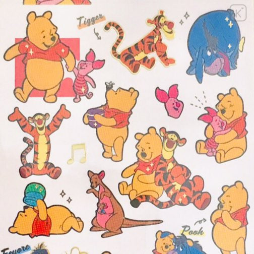 Japan Disney Seal Sticker - Winnie the Pooh & Friends - 2