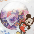 Japan Disney Masking Seal Flake Sticker - Glitter Mickey & Minnie - 2