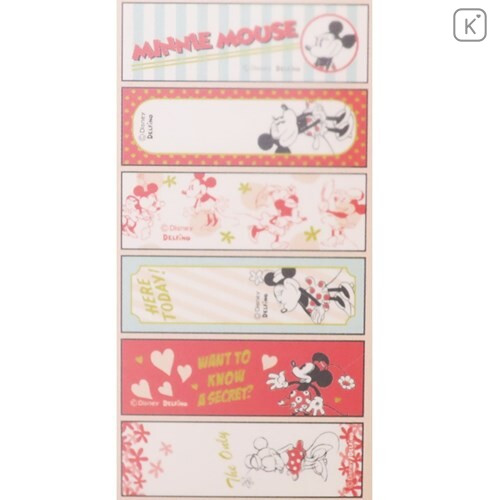Japan Disney Flat Masking Tape Sticker - Minnie - 2