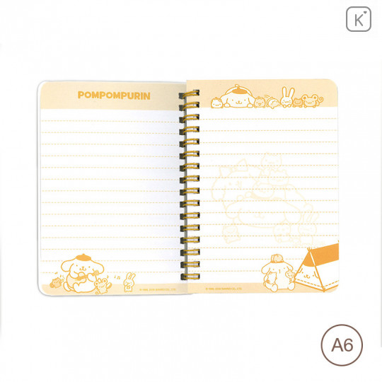 Sanrio A6 Twin Ring Notebook - Pompompurin - 3