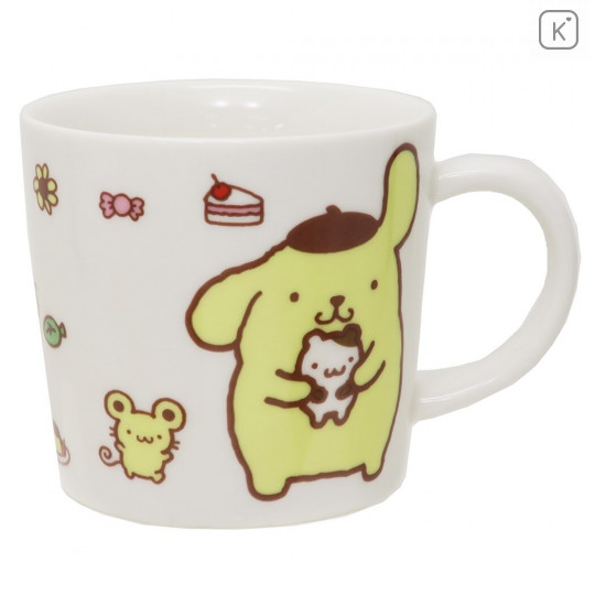 Japan Sanrio Porcelain Mug - Pompompurin / Sweets & Pudding - 1