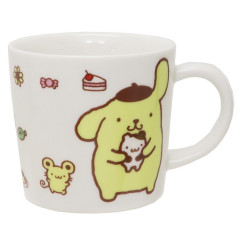 Japan Sanrio Porcelain Mug - Pompompurin / Sweets & Pudding