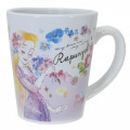Japan Disney Princess Ceramic Mug - Rapunzel & Flower - 1