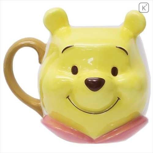 Japan Disney Die-cut 3D Face Mug - Winnie The Pooh - 1