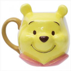 Japan Disney Die-cut 3D Face Mug - Winnie The Pooh