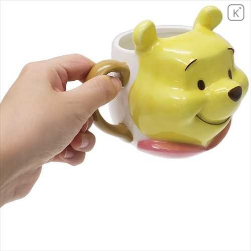 Japan Disney Die-cut 3D Face Mug - Winnie The Pooh - 3