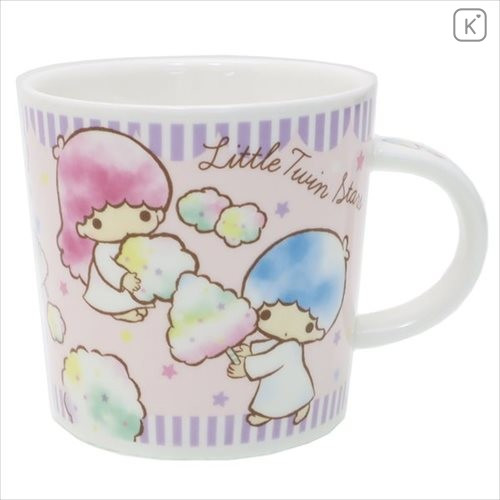 Japan Sanrio Pottery Mug - Little Twin Stars Pink - 1