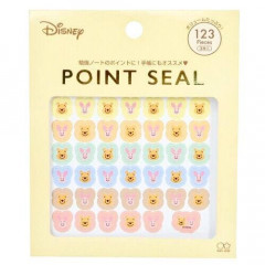 Japan Disney Point Seal Sticker - Pooh & Piglet