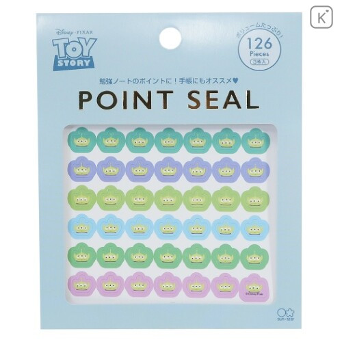 Japan Disney Point Seal Sticker - Toy Story Aliens - 1