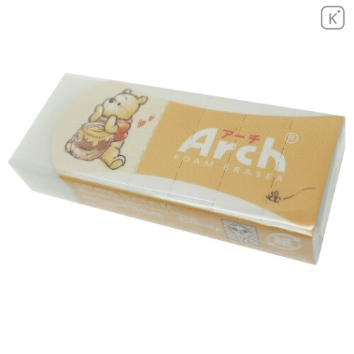 Japan Disney Arch Foam Eraser - Pooh & Friends - 2