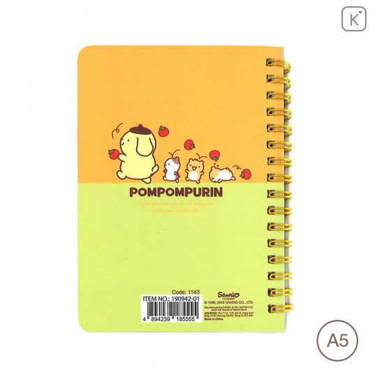 Sanrio A5 Twin Ring Notebook - Pompompurin - 2