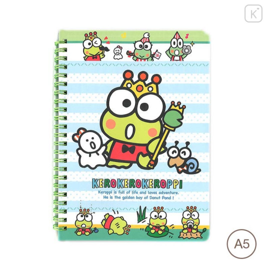 Sanrio A5 Twin Ring Notebook - Keroppi - 1