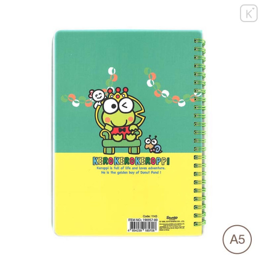 Sanrio A5 Twin Ring Notebook - Keroppi - 2