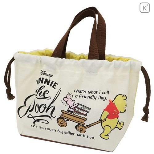 Japan Disney Winnie The Pooh Lunch Bag - & Piglet | Kawaii Limited