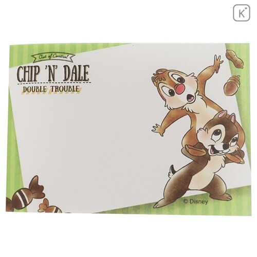 Japan Disney Mini Notepad - Chip & Dale - 3