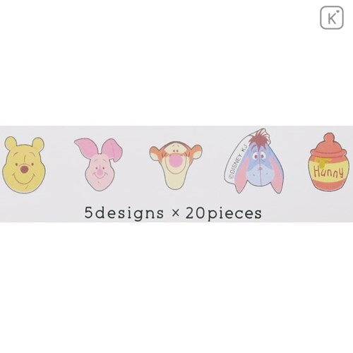 Japan Disney Drop Peko Flake Sticker Pack - Winnie The Pooh & Friends - 3
