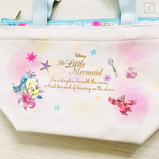 Japan Disney Tote Bag with Insulation Pouch - Princess Little Mermaid Ariel - 2