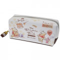 Japan Disney Makeup Pencil Bag Zipper Pouch - Winnie the Pooh & Piglet - 1