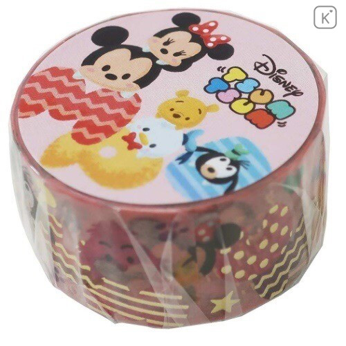 Japan Disney Washi Masking Tape - Tsum Tsum Gold Foil - 2