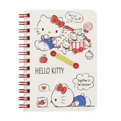 Japan Sanrio B7 Twin Ring Notebook - Hello Kitty