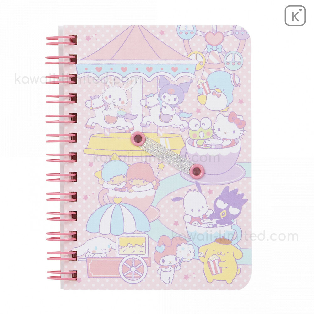 Japan Sanrio B7 Twin Ring Notebook - Kuromi
