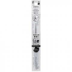 Japan Pilot Hi-Tec-C Coleto Metallic Color Series 0.4mm Gel Pen Refill - Silver #S