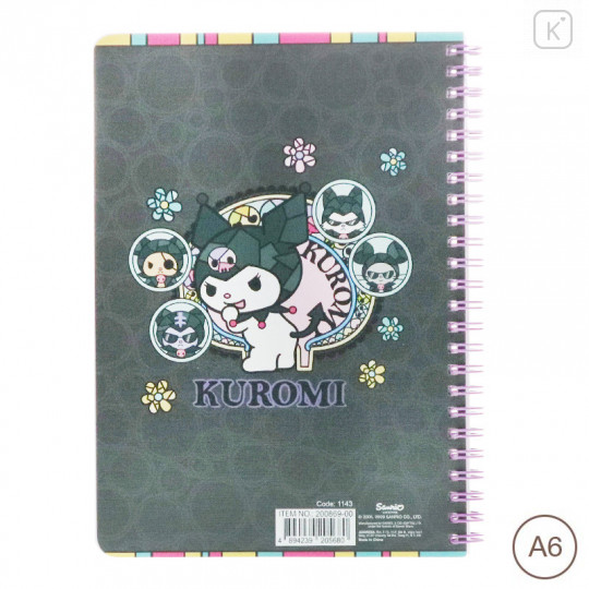 Sanrio A6 Twin Ring Notebook - Kuromi - 2