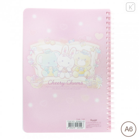 Sanrio A6 Twin Ring Notebook - Cheery Chums - 2