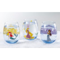 Japan Disney Princess Glass Tumbler - Little Mermaid Ariel - 6