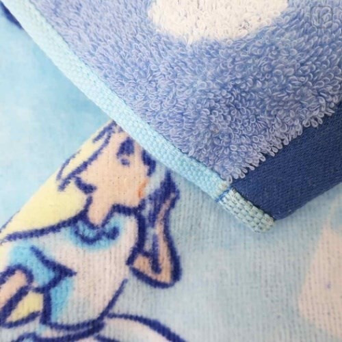Japan Disney Fluffy Towel - Alice in Wonderland Blue - 2
