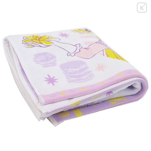 Japan Disney Fluffy Towel - Rapunzel Purple - 2