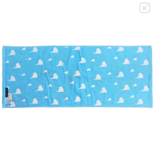 Japan Disney Fluffy Towel - Toy Story Sky Blue - 2