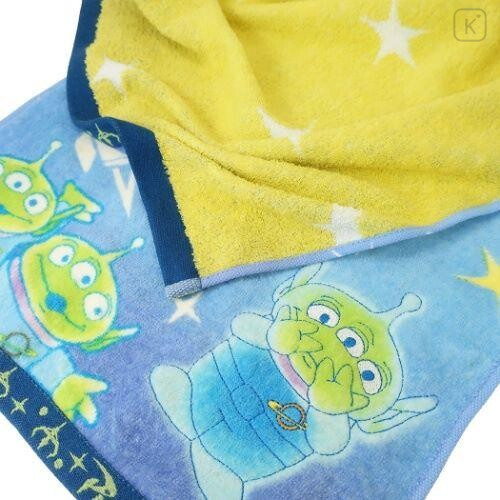 Japan Disney Fluffy Towel - Toy Story Little Green Men - 3