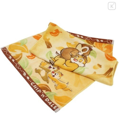 Japan Disney Face Towel - Chip & Dale - 2