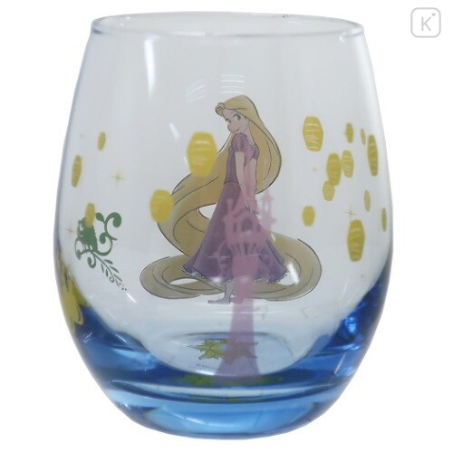 Japan Disney Princess Glass Tumbler - Rapunzel - 2