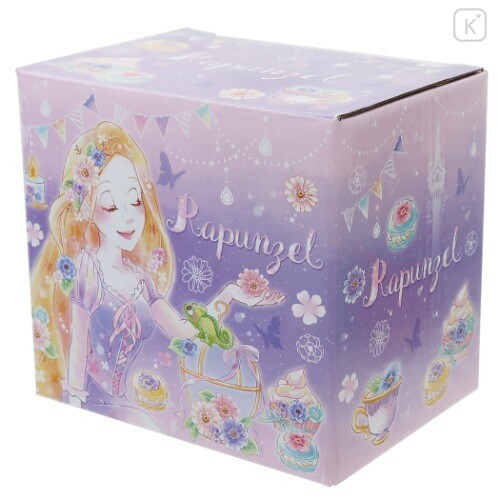 Japan Disney Princess Ceramic Mug - Rapunzel & Flower - 4