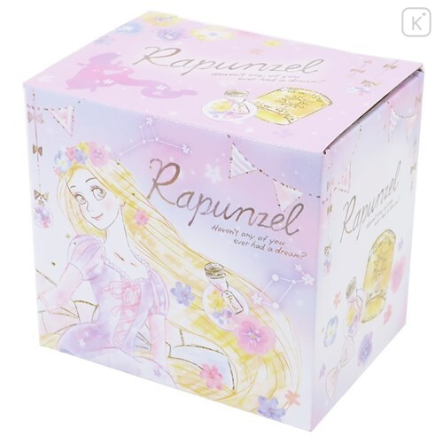 Japan Disney Princess Ceramic Mug - Rapunzel & Flower - 4