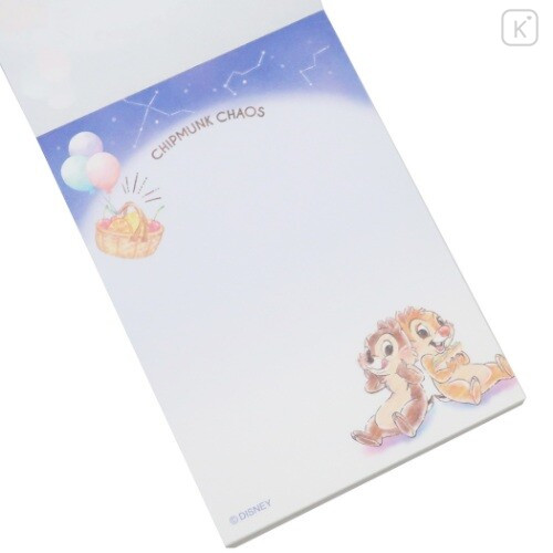 Japan Disney Mini Notepad - Chip & Dale Night - 2