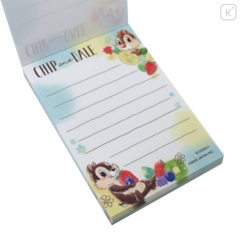 Japan Disney Mini Notepad - Chip & Dale Fruit - 2